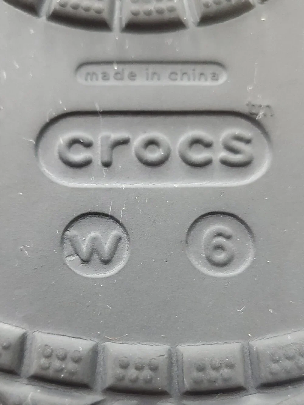 CROCS Navy and White Crocband Ballerina Flats Size W 6